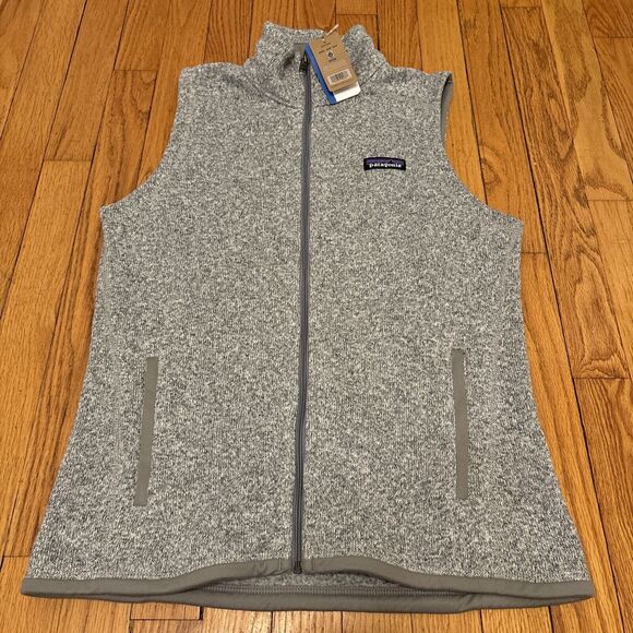 Patagonia Better Sweater Fleece Vest Womens Medium Full Zip Gray Branded See Pic - Picture 1 of 6